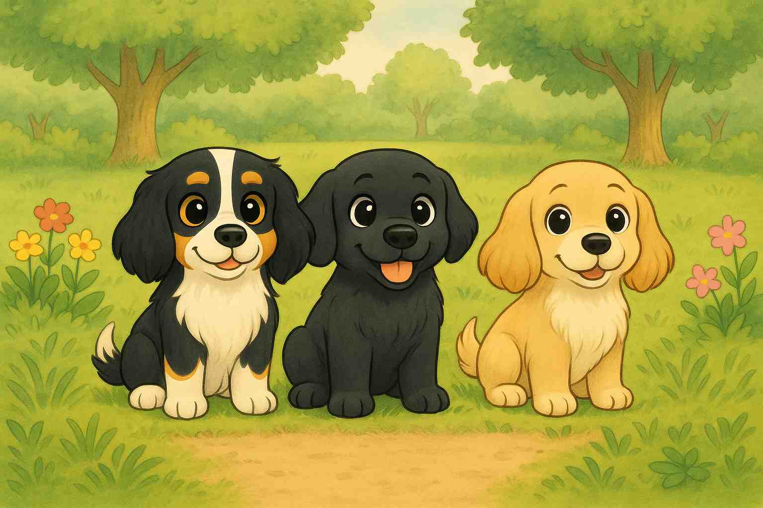 Chloe, Brady and Julie — the storytime friends